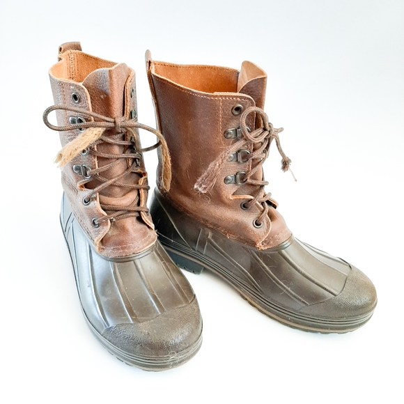 LaCrosse Shoes Lacrosse Outdoor Leather Lace Up Duck Boots Lug